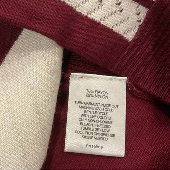 Hannah stripe knit sweater top Sz S NWT - Picture 6 of 7